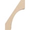 Ekena Millwork 3-inch W x 8-inch D x 12-inch H Westlake Rough Cedar Woodgrain TimberThane Knee Brace, Primed BRCUR03X08X12WTLRCPR - alternate 2